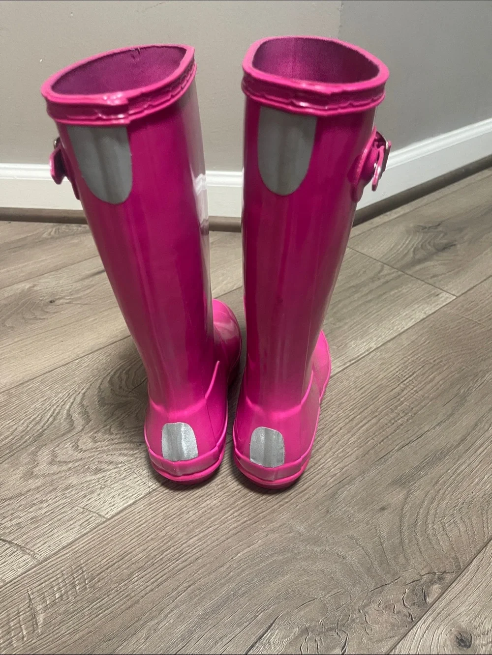 Hunter Tall Gloss Pink Knee-High Rain Boots